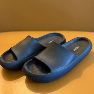 Mad Love Black Slide Sandals